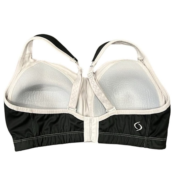Moving Comfort Medium Impact Vero Sports Bra C/D Black Athletic Running Size M - Picture 3 of 7